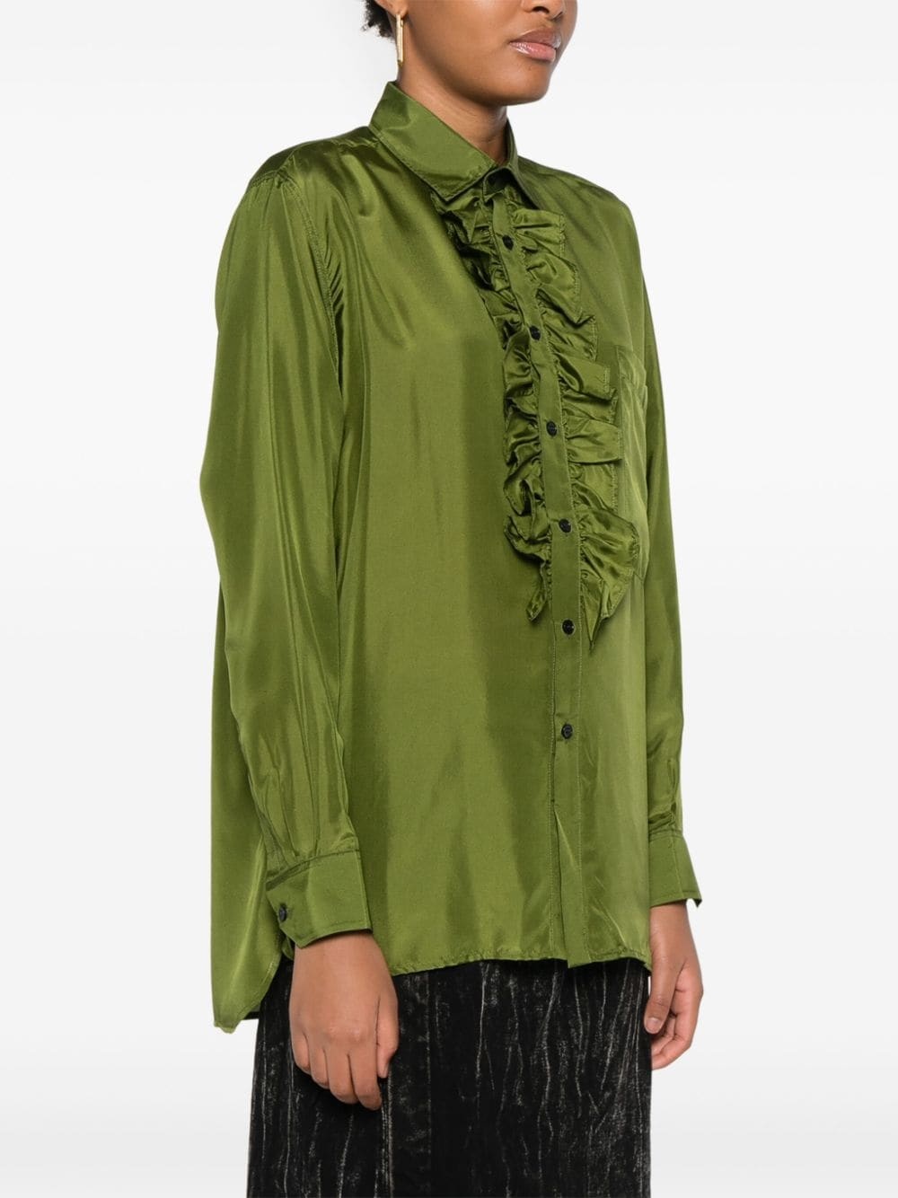 ruffle-detailed shirt - 3