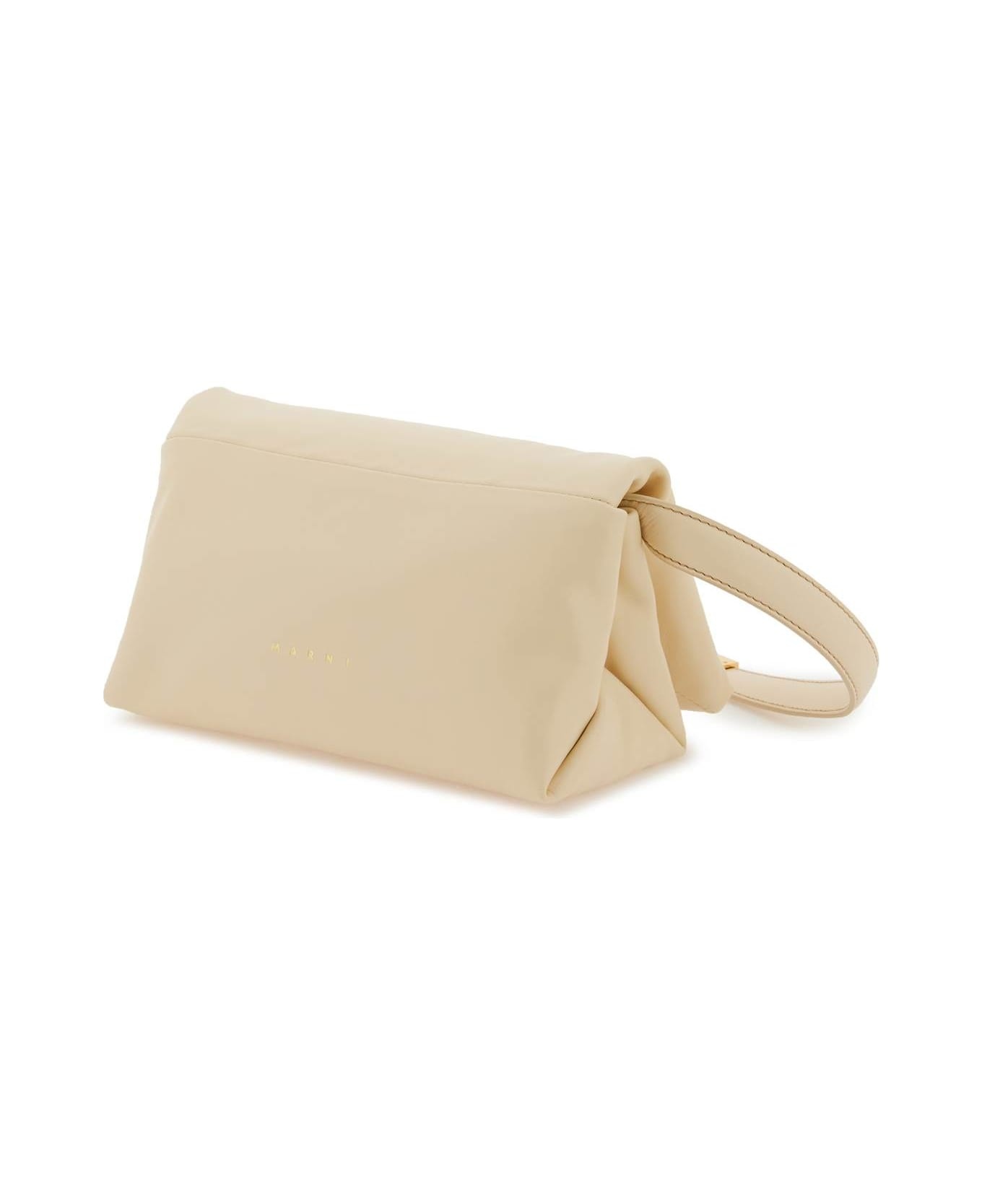 Small Prisma Bag In Ivory Leather - 2