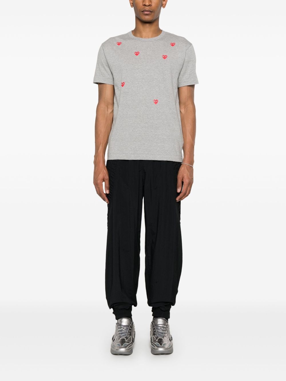 heart-print T-shirt - 2