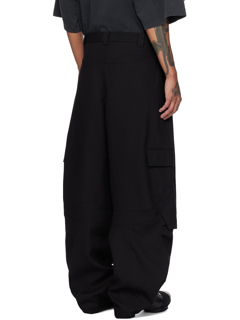 Black Cassell Layered Cargo Pants 3