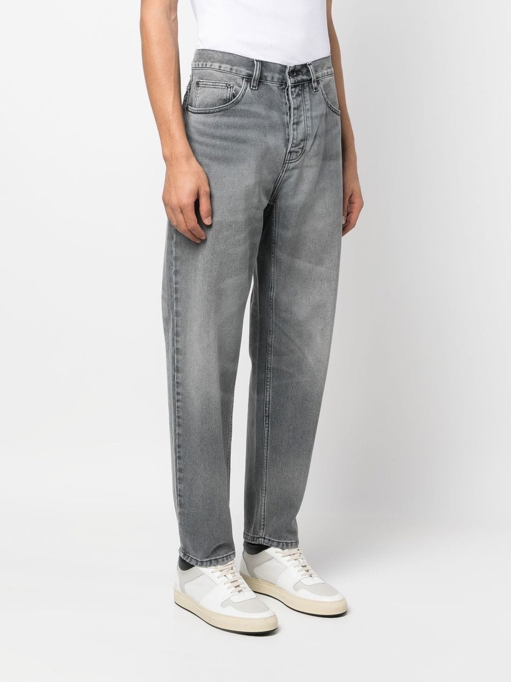 low-rise straight-leg jeans - 3