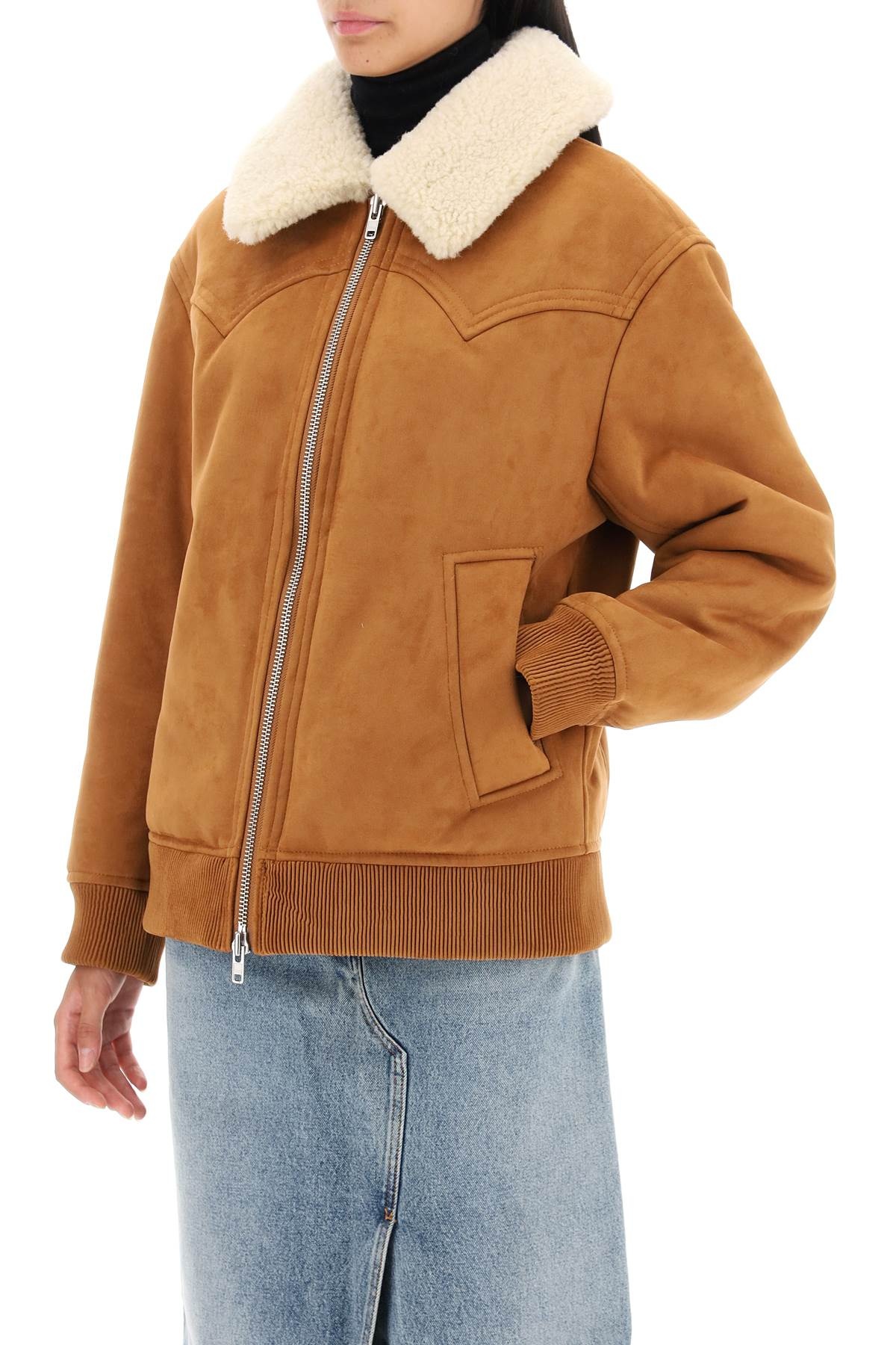 Stand Studio Lillee Eco-Shearling Bomber Jacket Women - 4