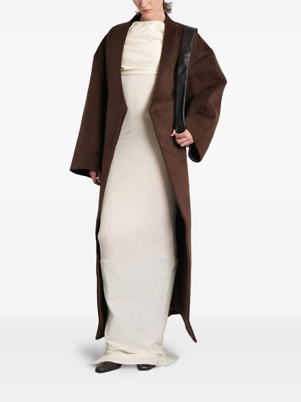 draped cowl-neck maxi dress - 3