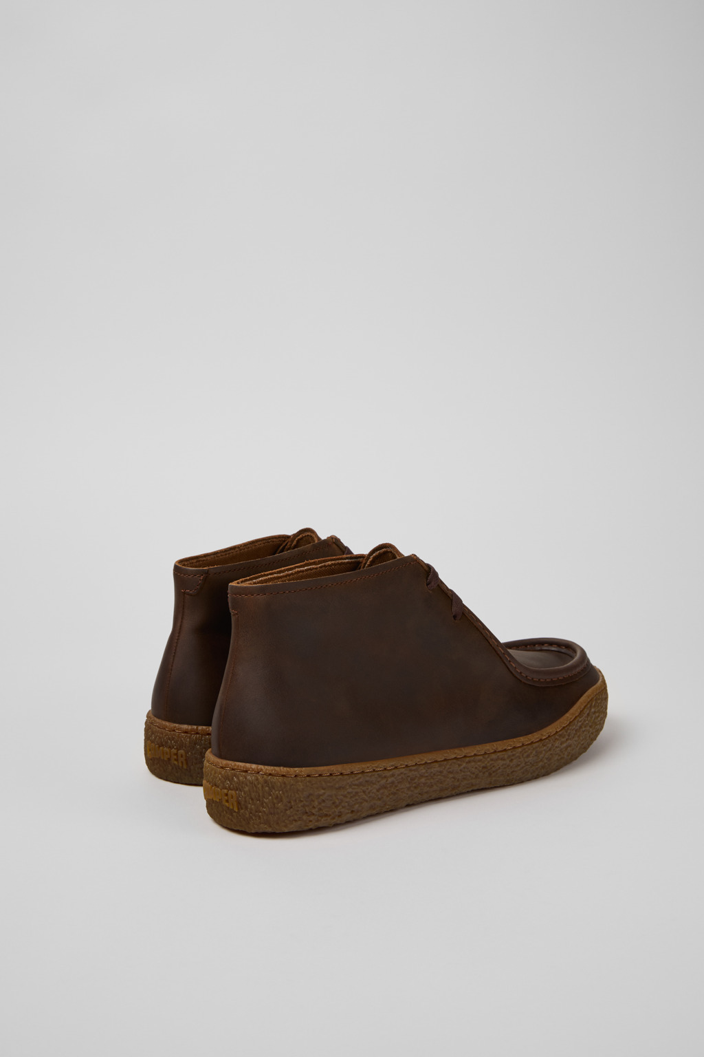 Brown Nubuck Ankle Boots for Men. - 3