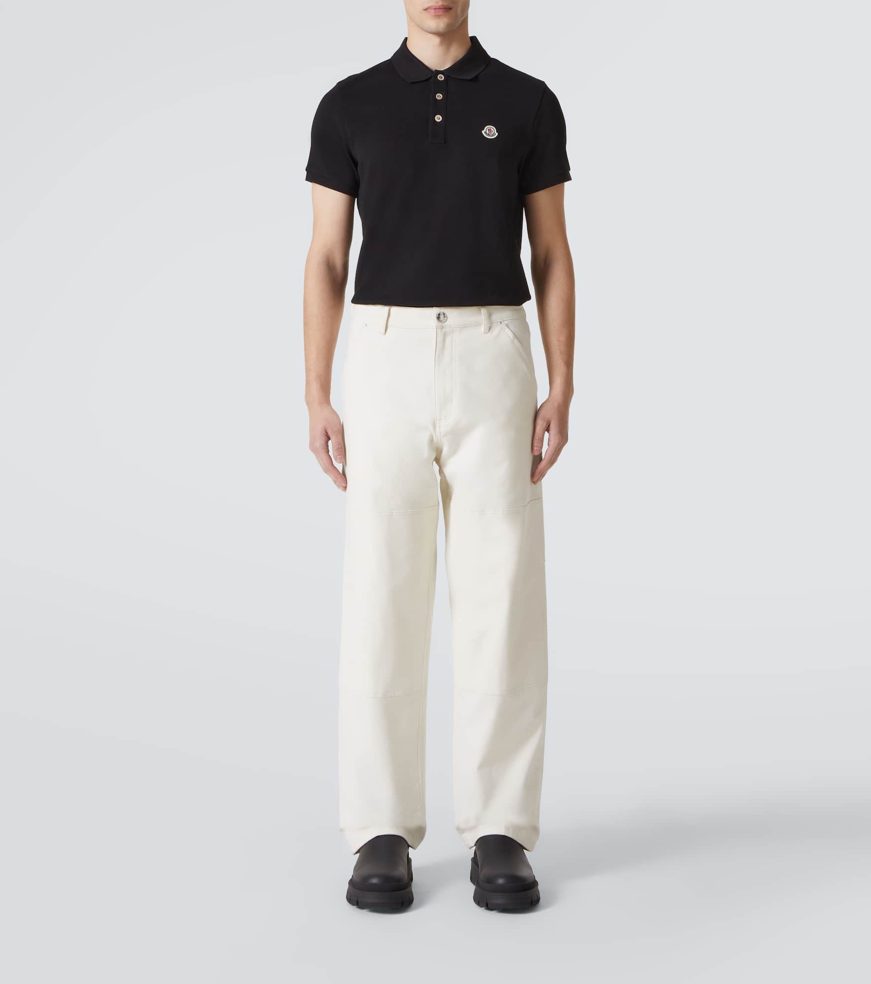 Cotton piqué polo shirt - 2
