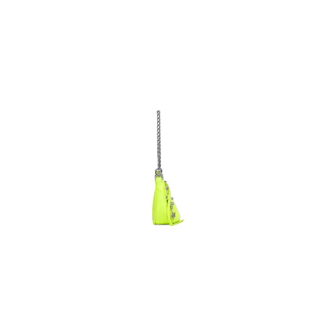 Women's Le Cagole Mini Purse With Chain in Yellow - 3