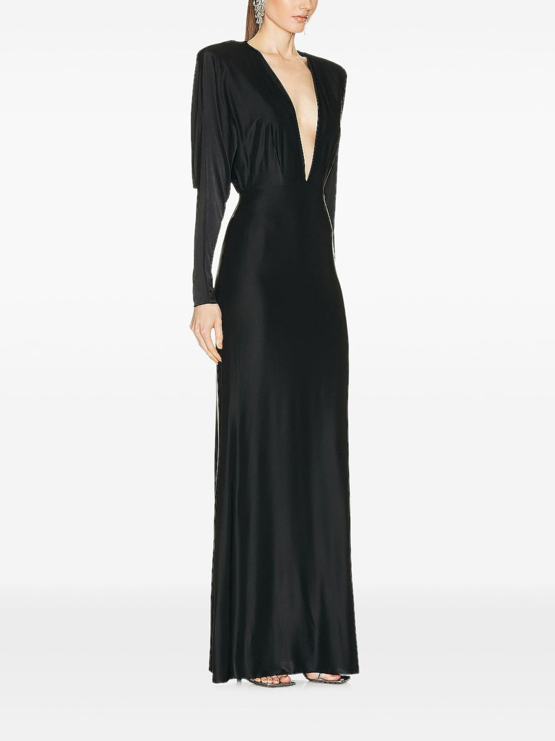 ALEXANDRE VAUTHIER plunging long-sleeves maxi dress outlook