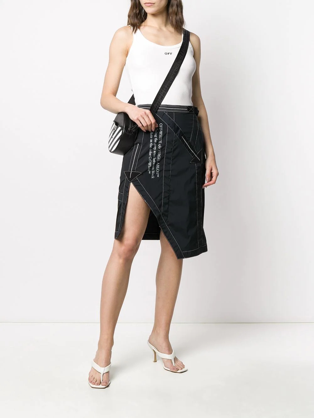 side-vent asymmetric skirt - 2