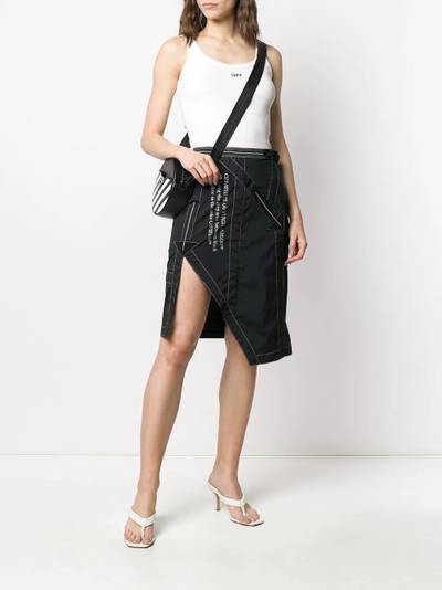 Off-White side-vent asymmetric skirt outlook