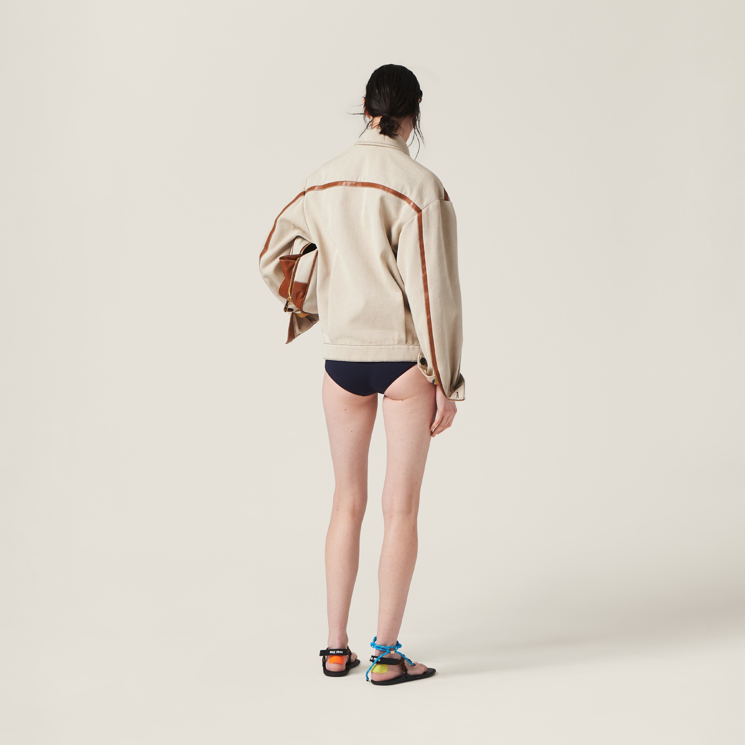 Jacquard canvas blouson jacket - 3