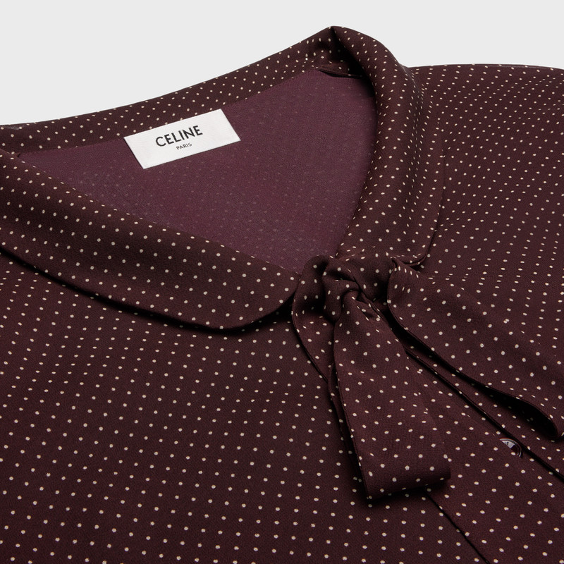 Lavallière blouse in silk georgette 3