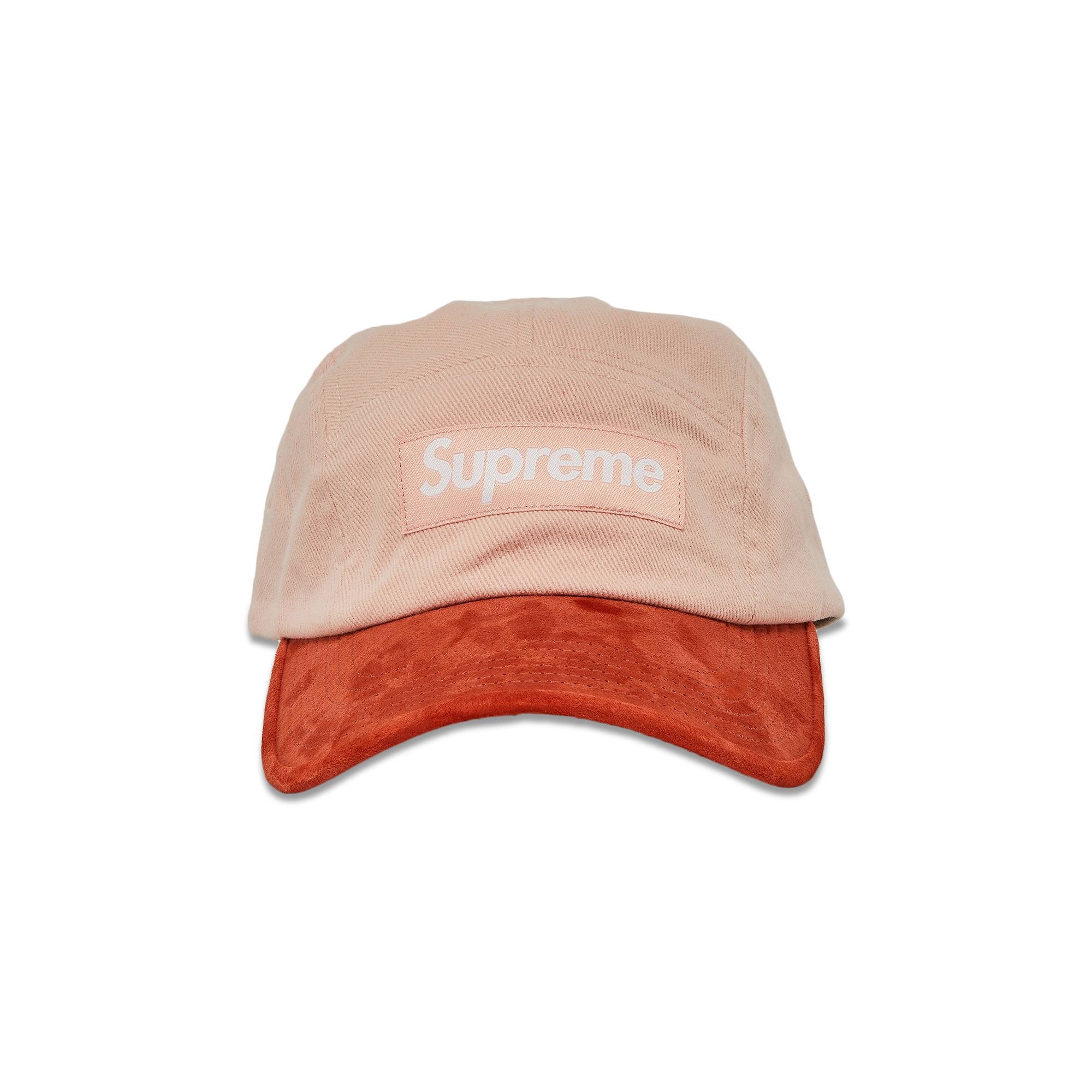 Supreme Suede Visor Camp Cap 'Peach' - 1