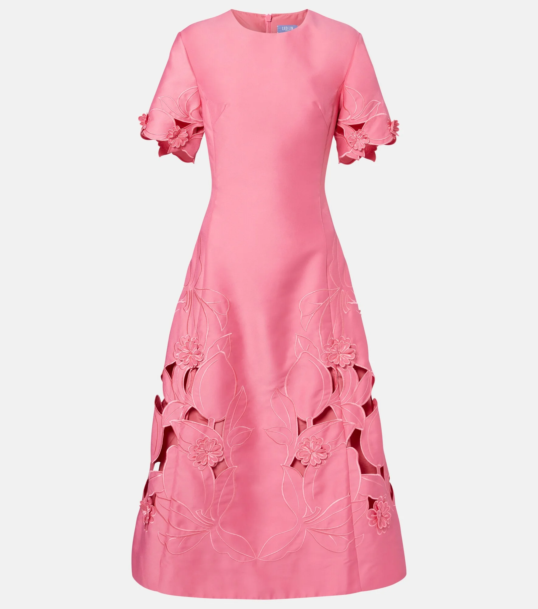 Caroline laser-cut midi dress - 1
