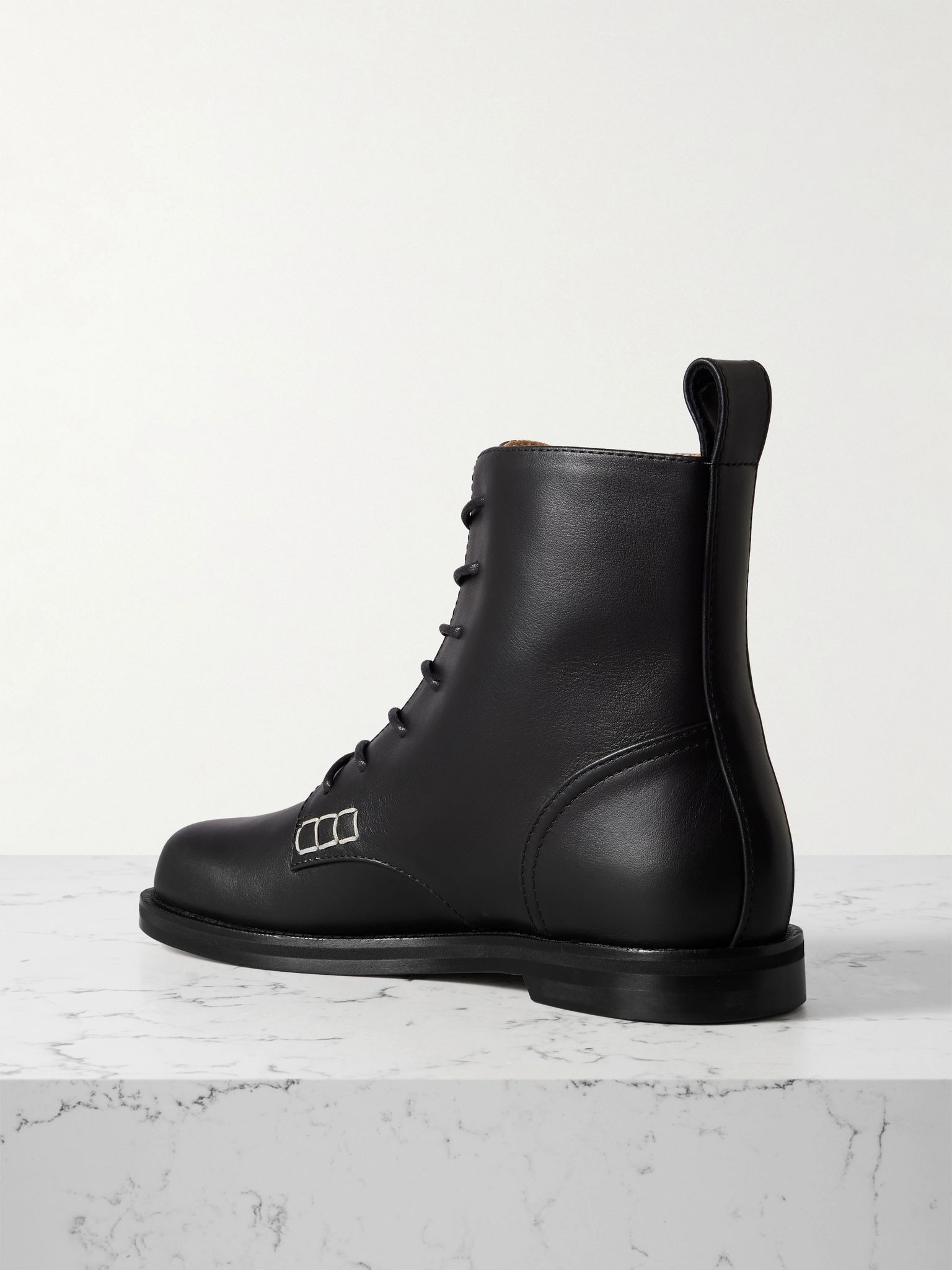 Loafer leather ankle boots Black - 3