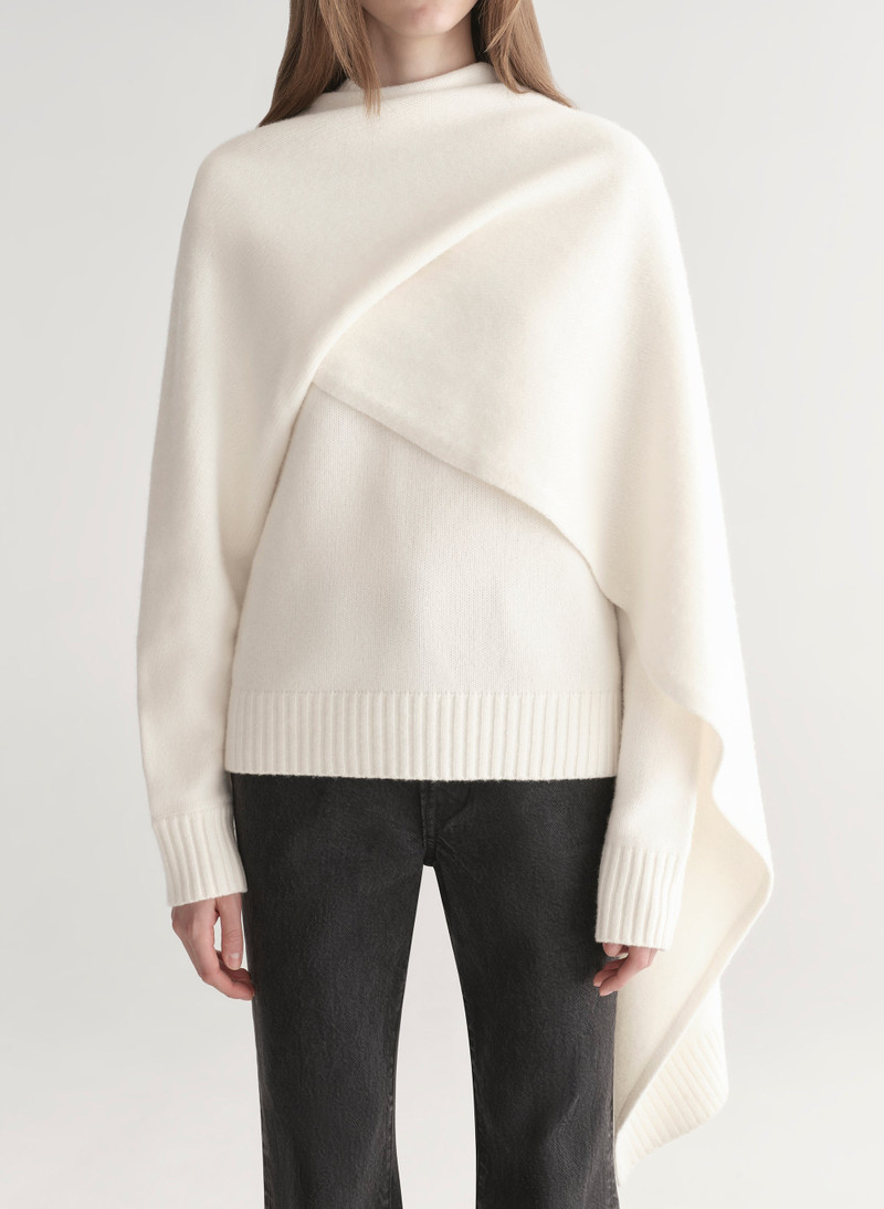Davin Draped Wool Sweater - 1