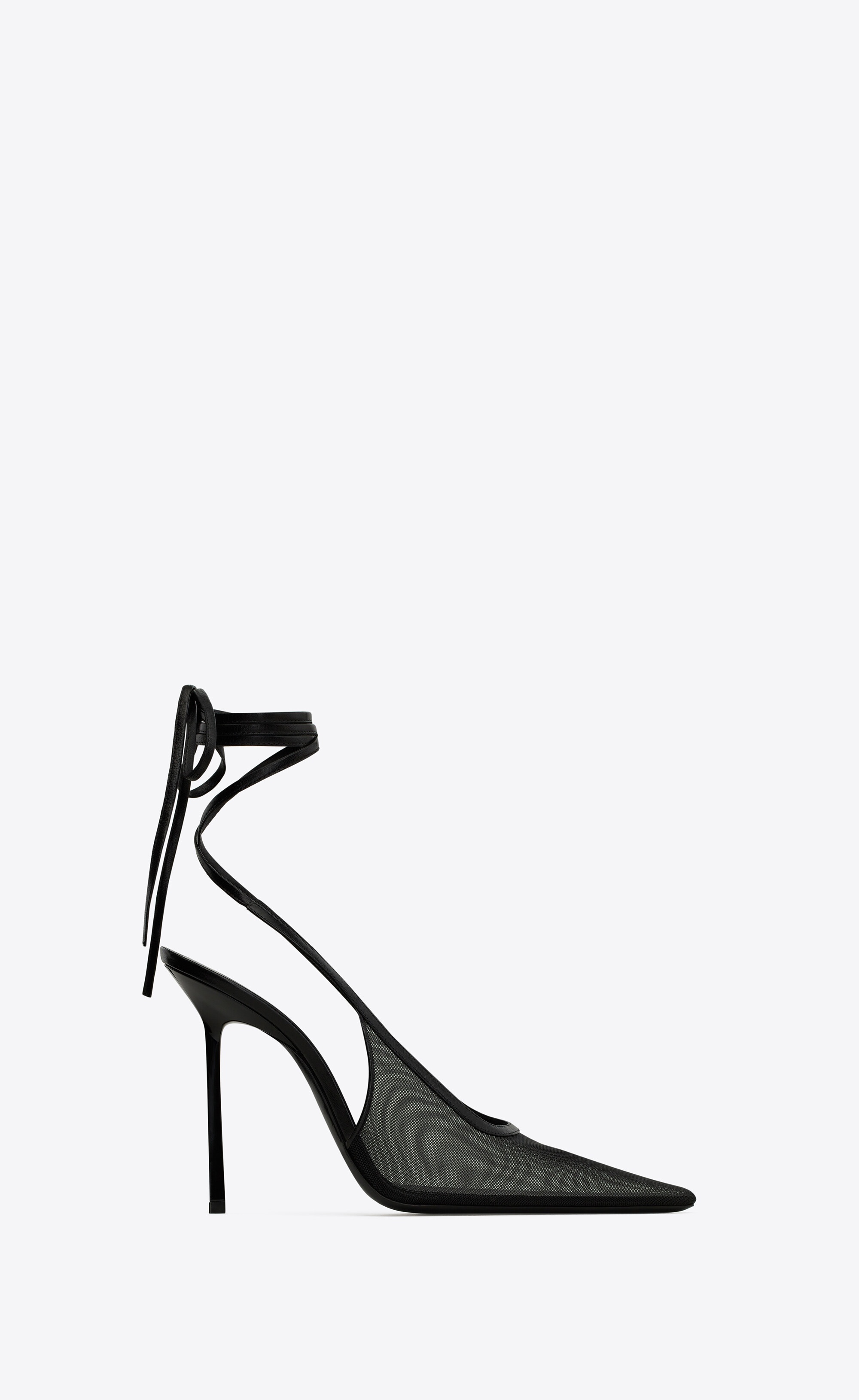 SAINT LAURENT oxalis slingback pumps in mesh | REVERSIBLE