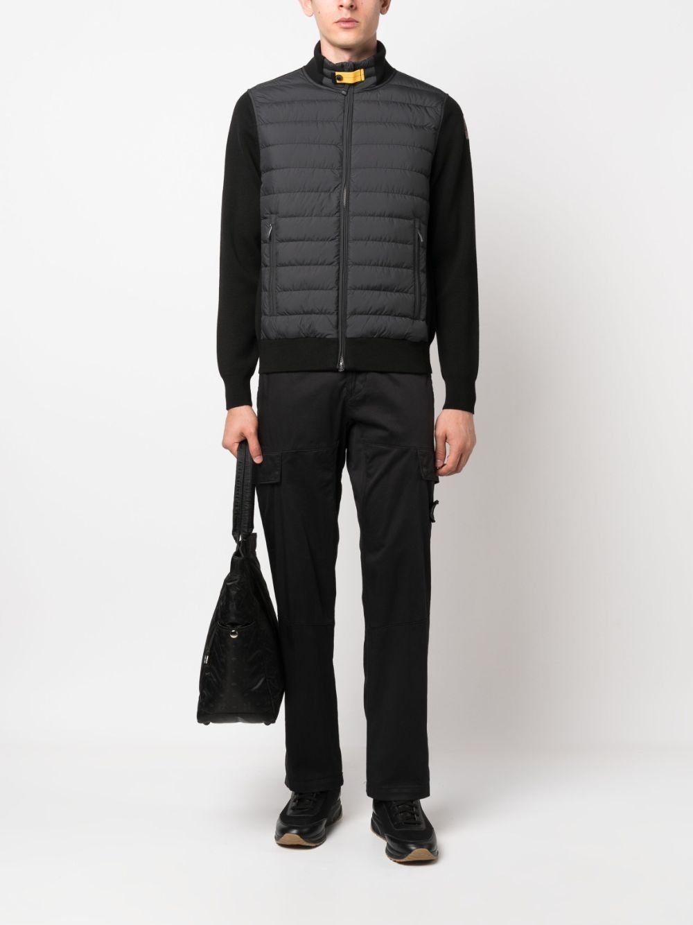 funnel-neck zipped padded jacket - 2