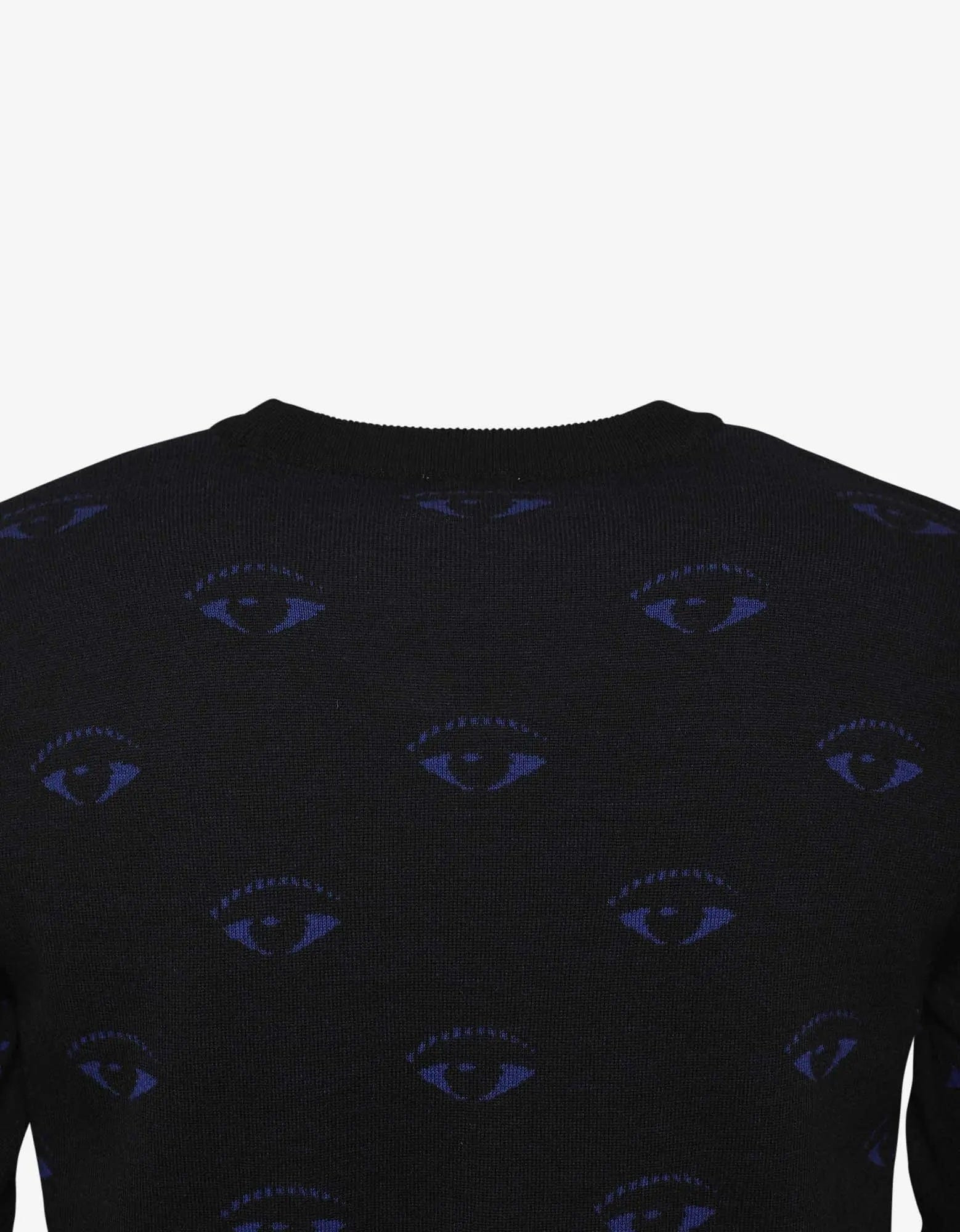 Kenzo Black Eye Monogram Wool-Blend Sweater - 6