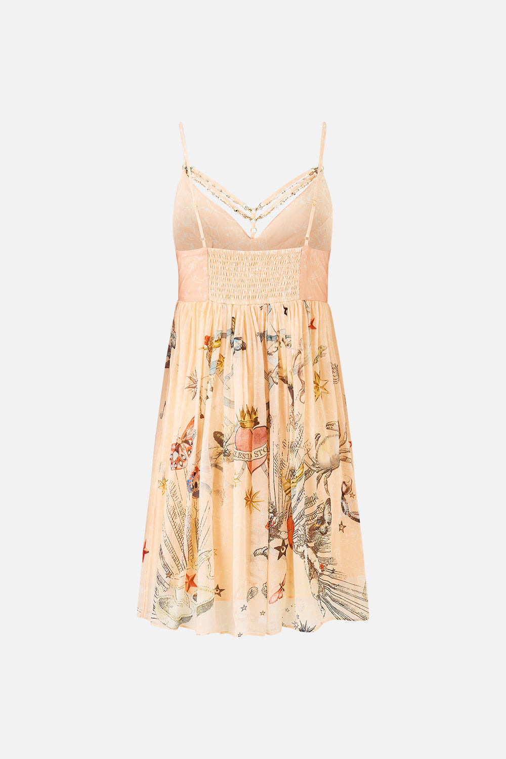 DOUBLE STRAP DETAIL SHORT DRESS - 8
