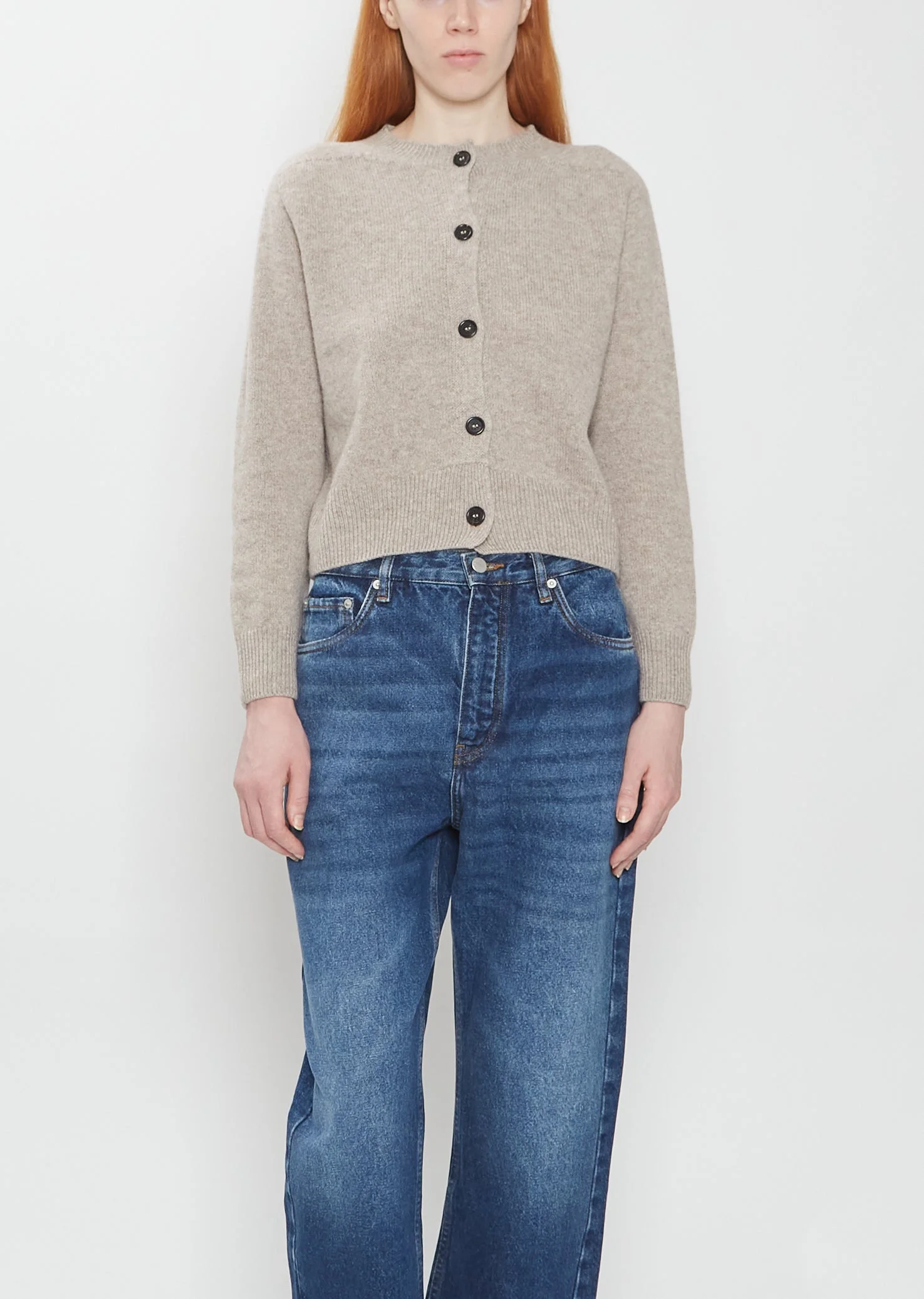 Small Crew Neck Cardigan - 1