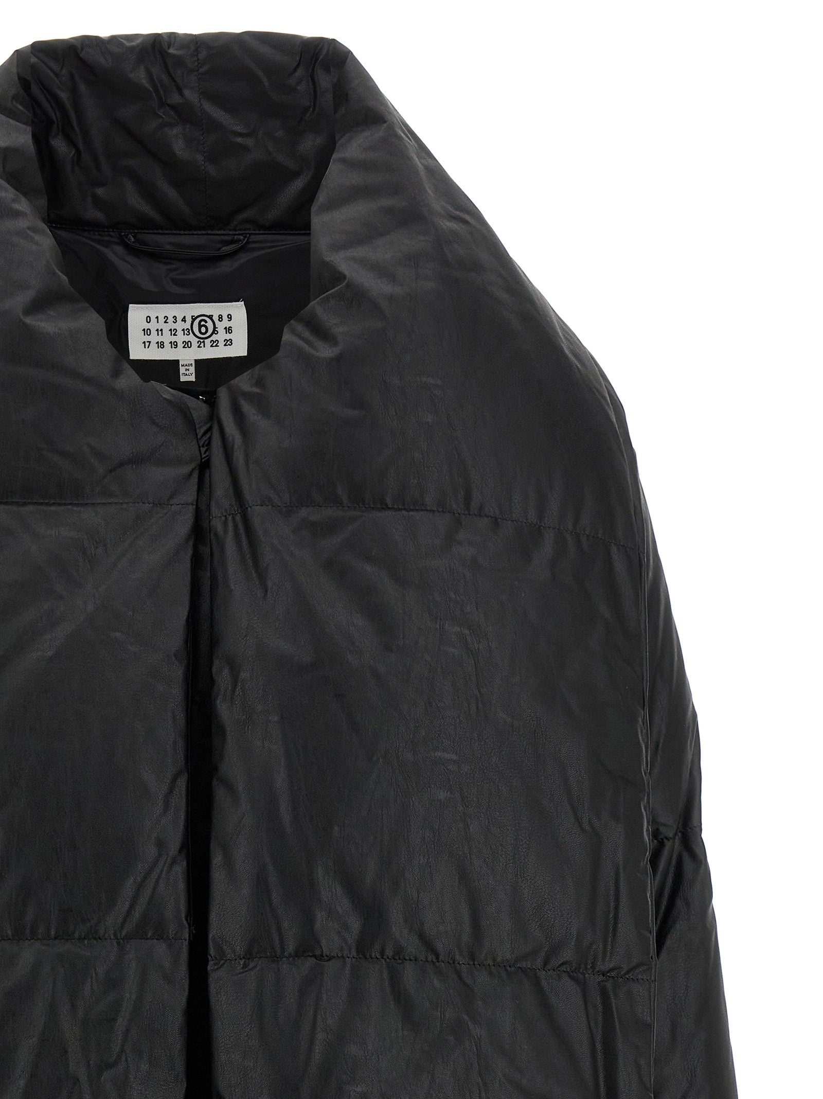 Scarf Down Jacket Puffer Jackets Black - 4