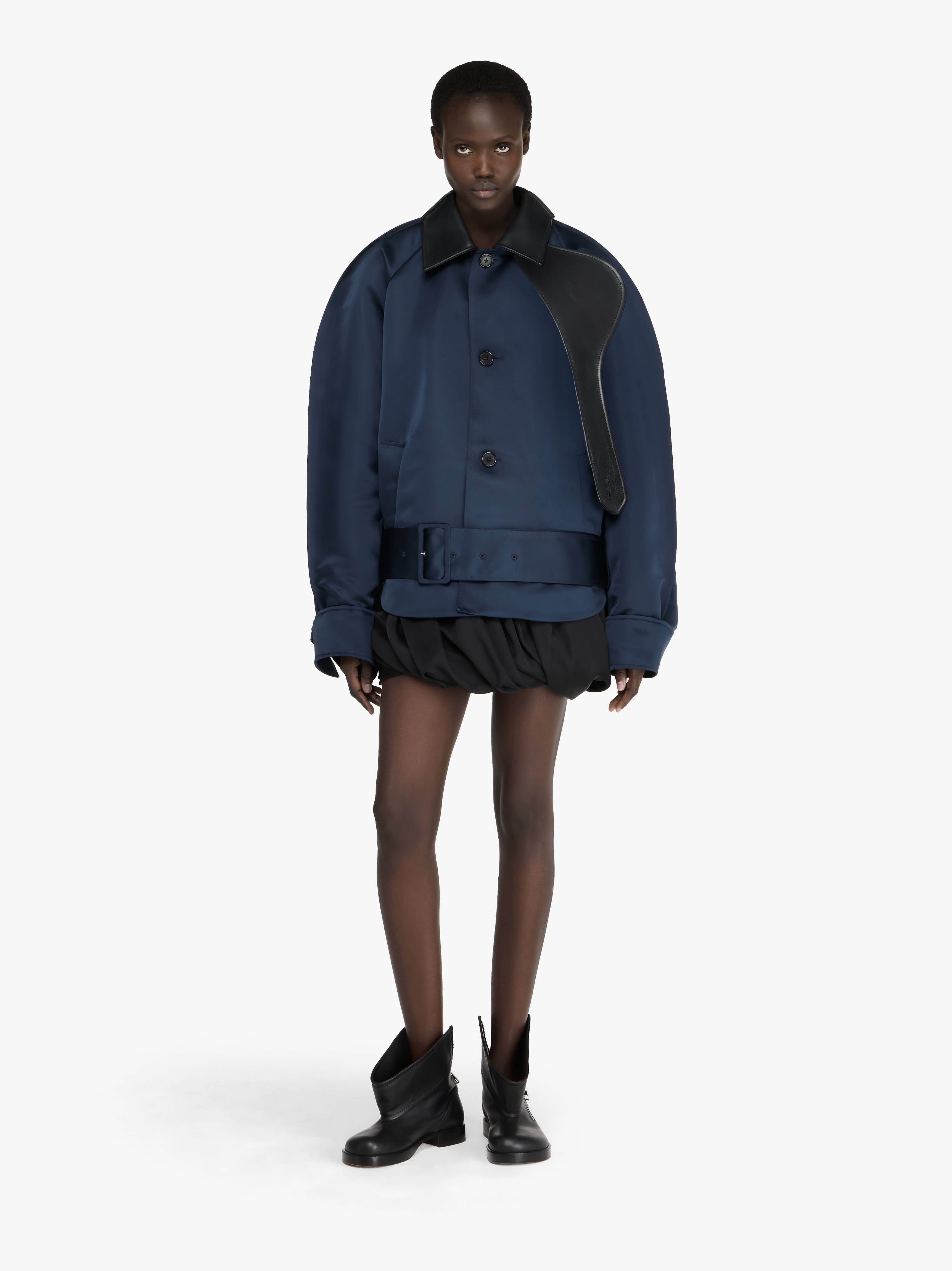 ROUNDED BLOUSON JACKET - 2