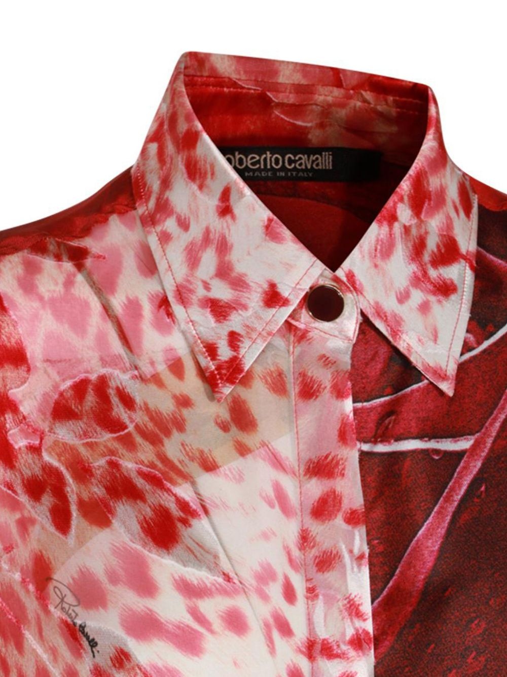 mix-print shirt - 3