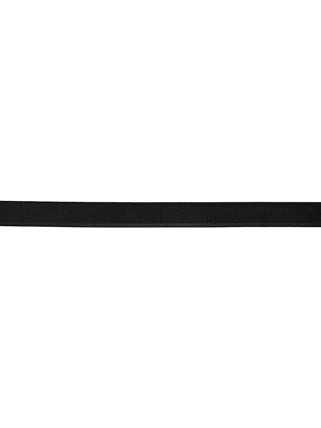 Black Grained Calfskin Hardware Belt - 2