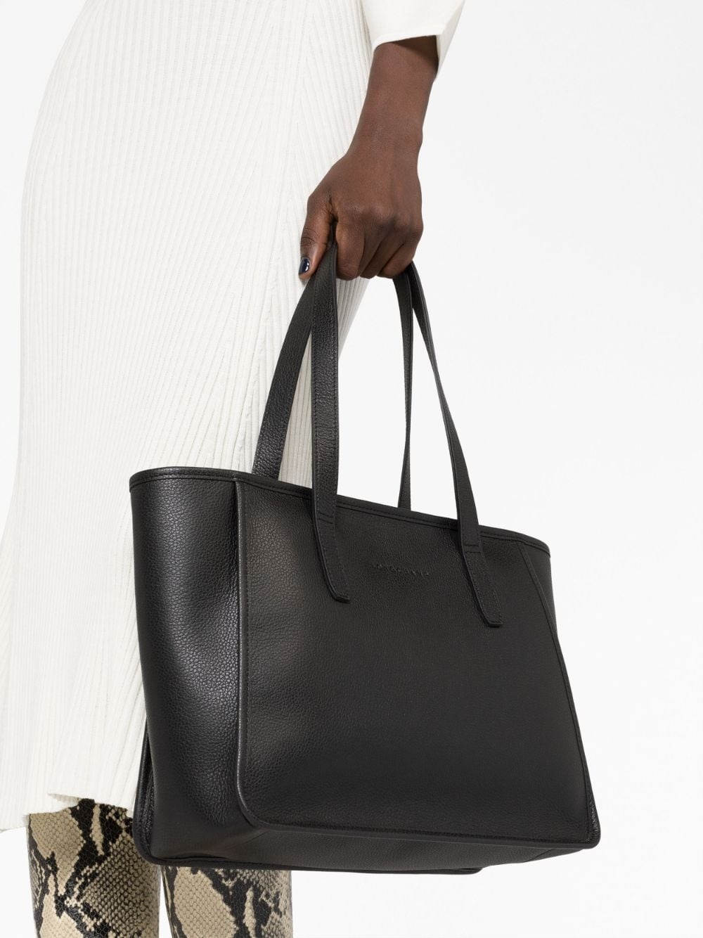 Le Foulonné leather tote bag - 3