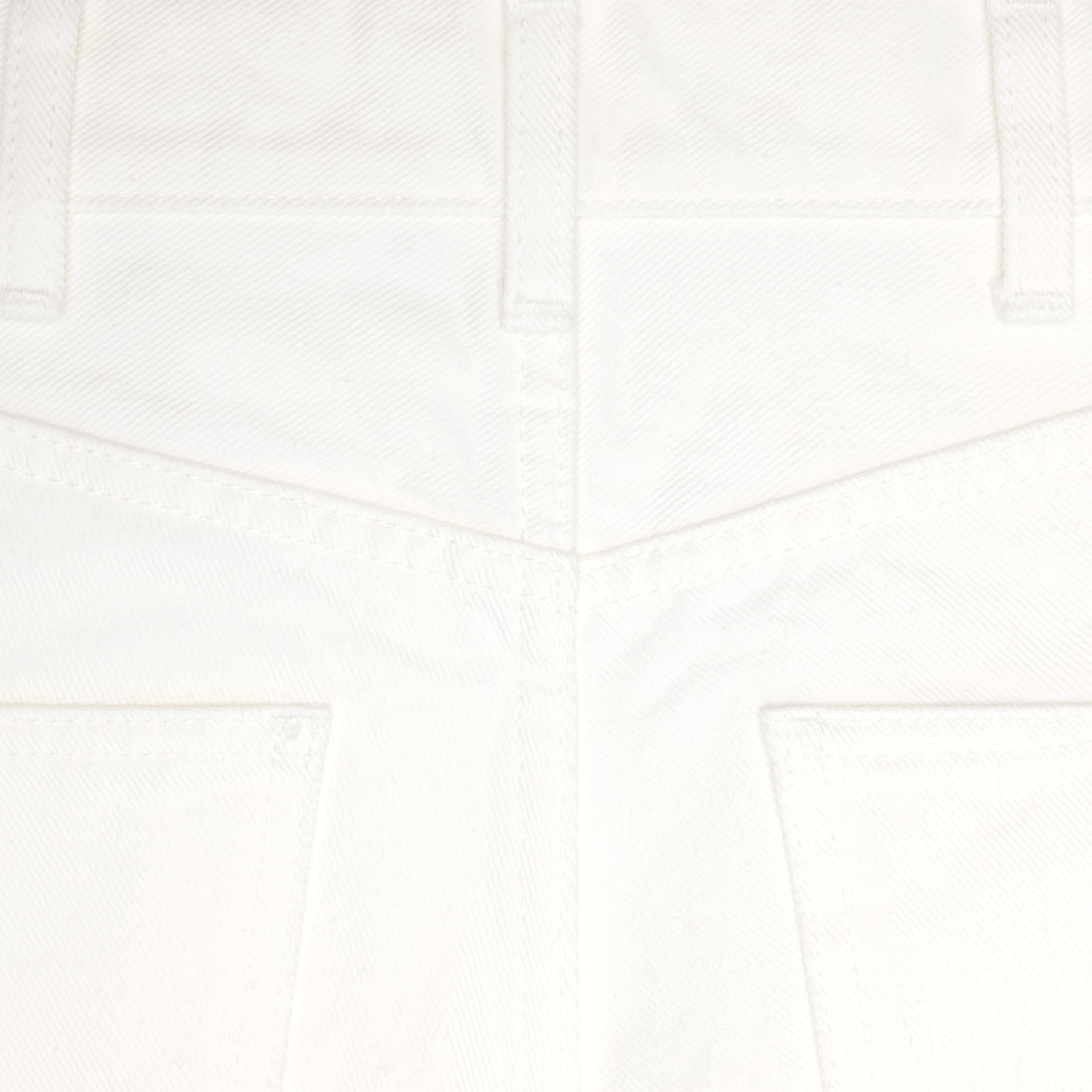 Jane flared jeans in optic white wash denim - 4