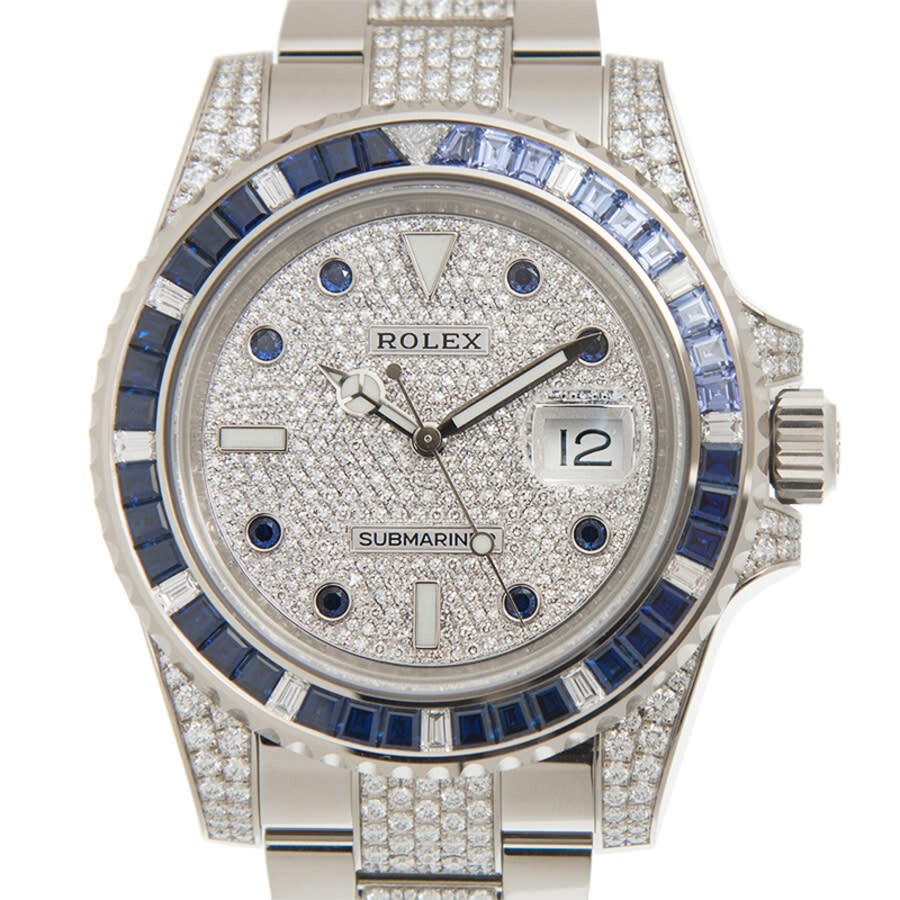 Rolex Submariner Diamond Silver-tone Dial Men's Watch 116659SABR - 2