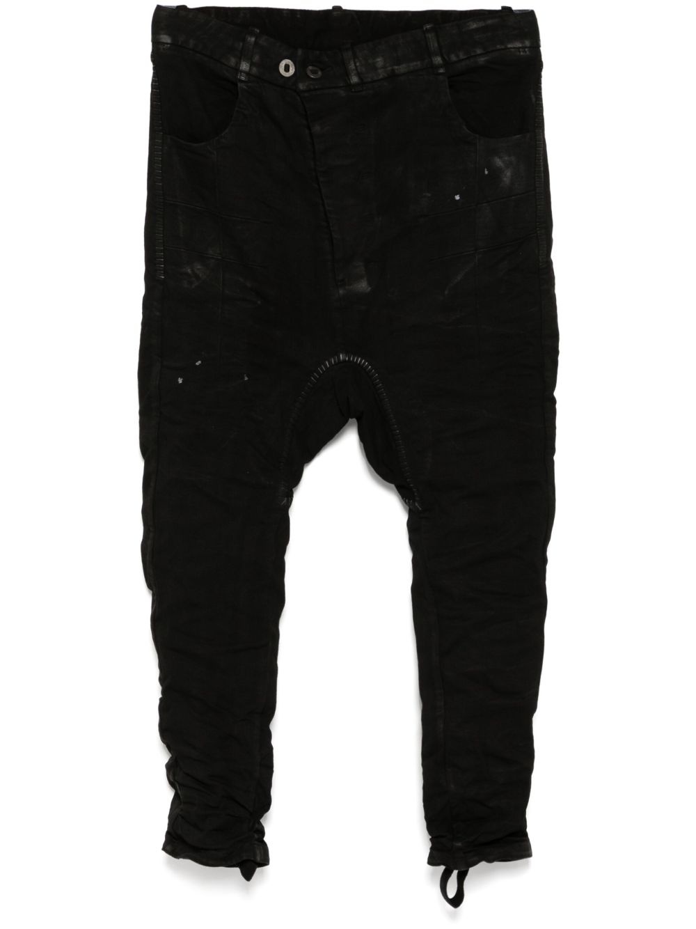 drop-crotch trousers - 1