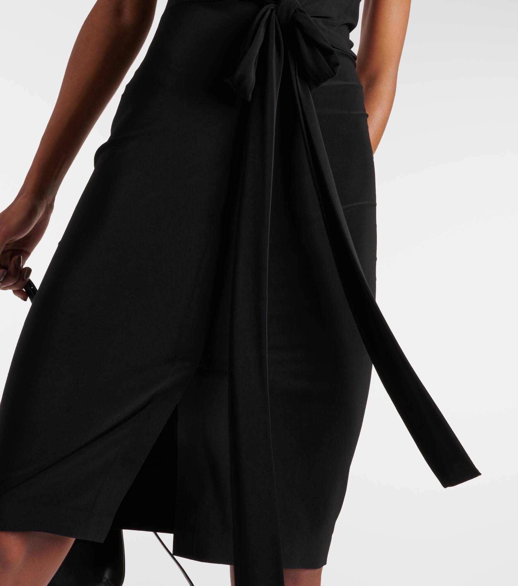 Tie-detail halterneck minidress - 6