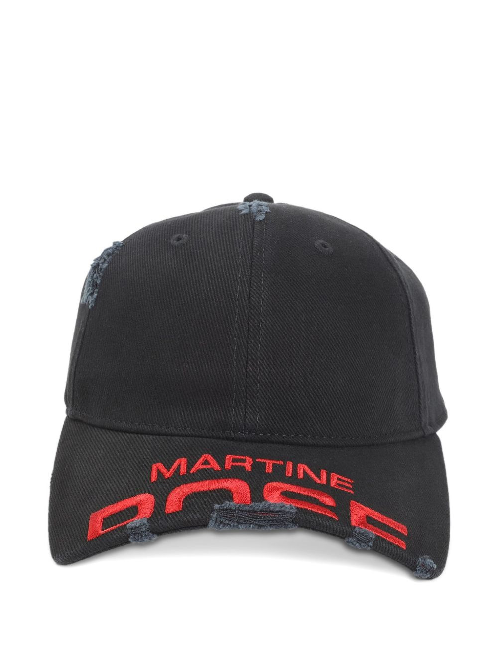 distressed logo baseball cap - 2