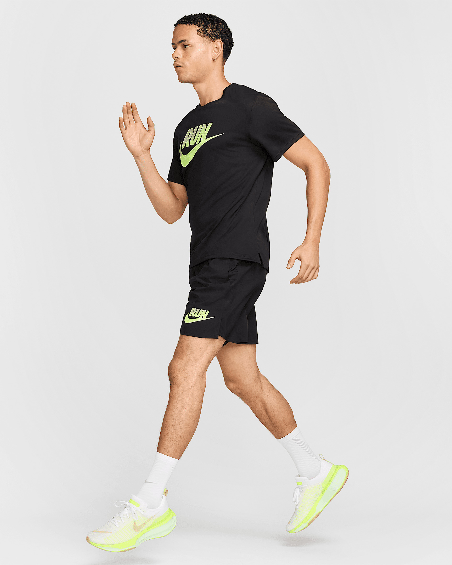★ Nike★ Miler Run Energy Dry Fit Short Sleeve Running Top Nike Mens Miler Run Energy Dri-FIT Running Short Sleeve T