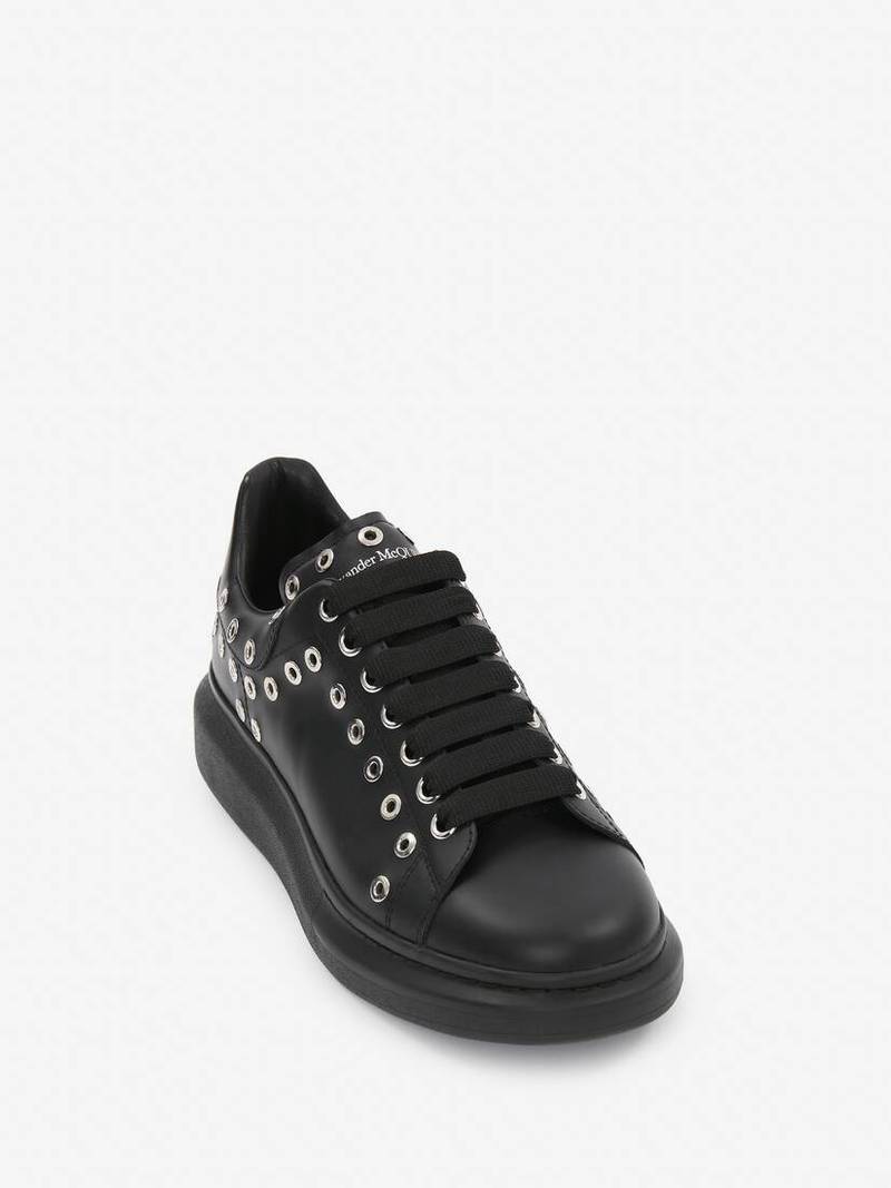 Men's Oversized Sneaker in Black/silver 2