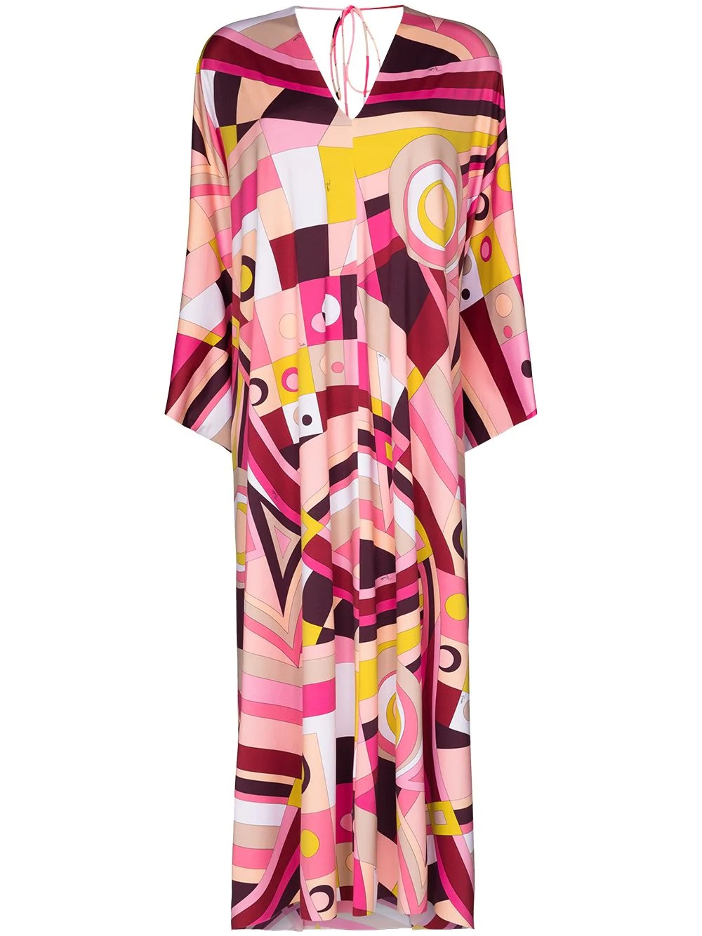 x Browns 50 geometric-print kaftan maxi dress - 1