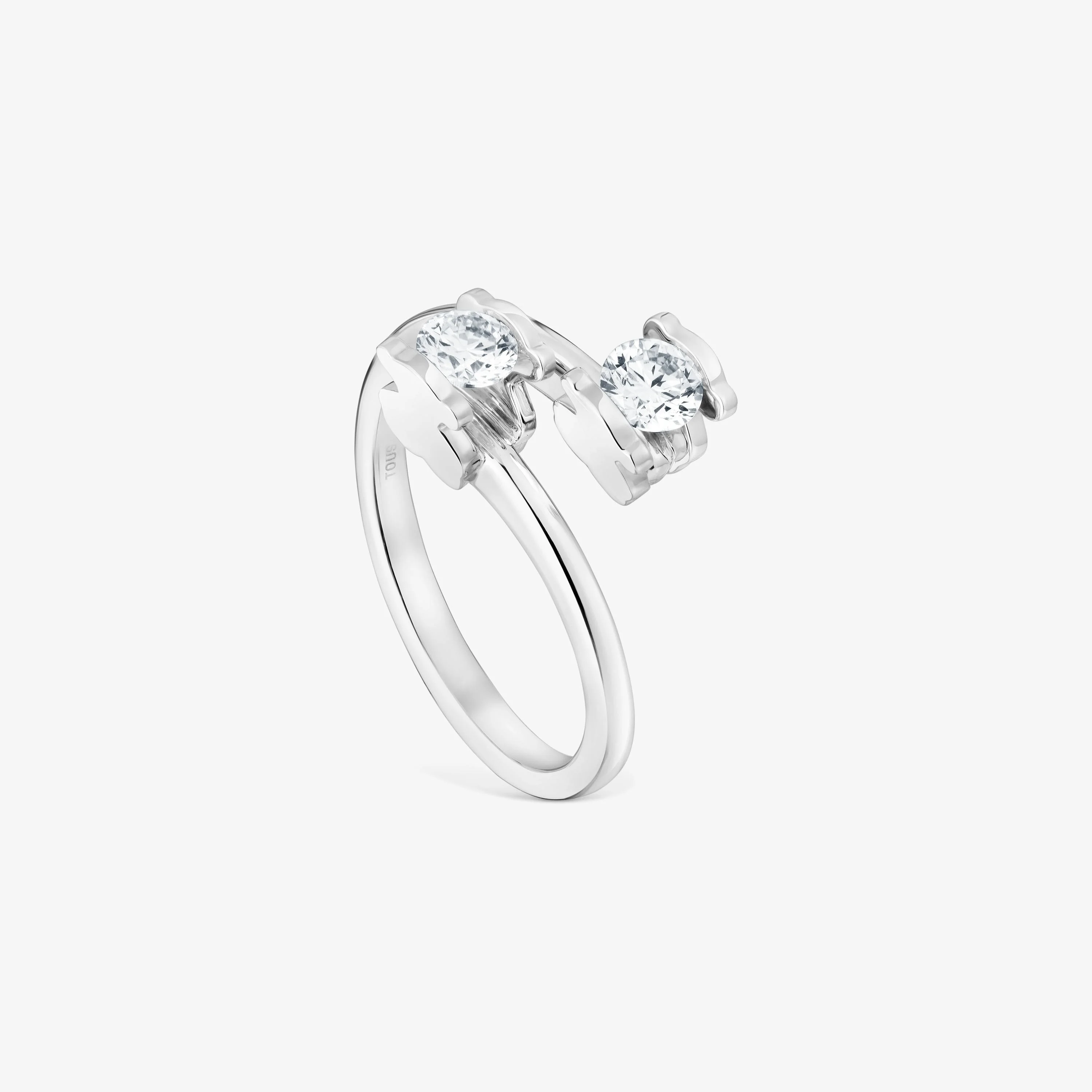 Platinum solitaire Ring with 0.50ct lab-grown diamonds TOUS Sweet Diamonds LGD - 1