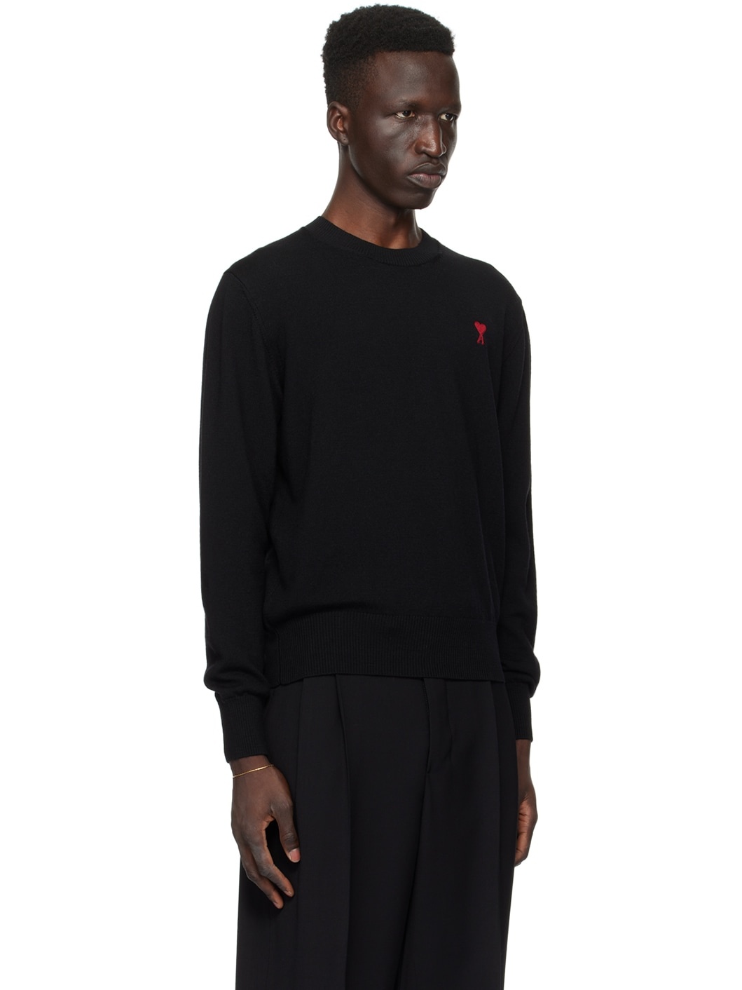 Black Red Ami de Cœur Sweater - 2