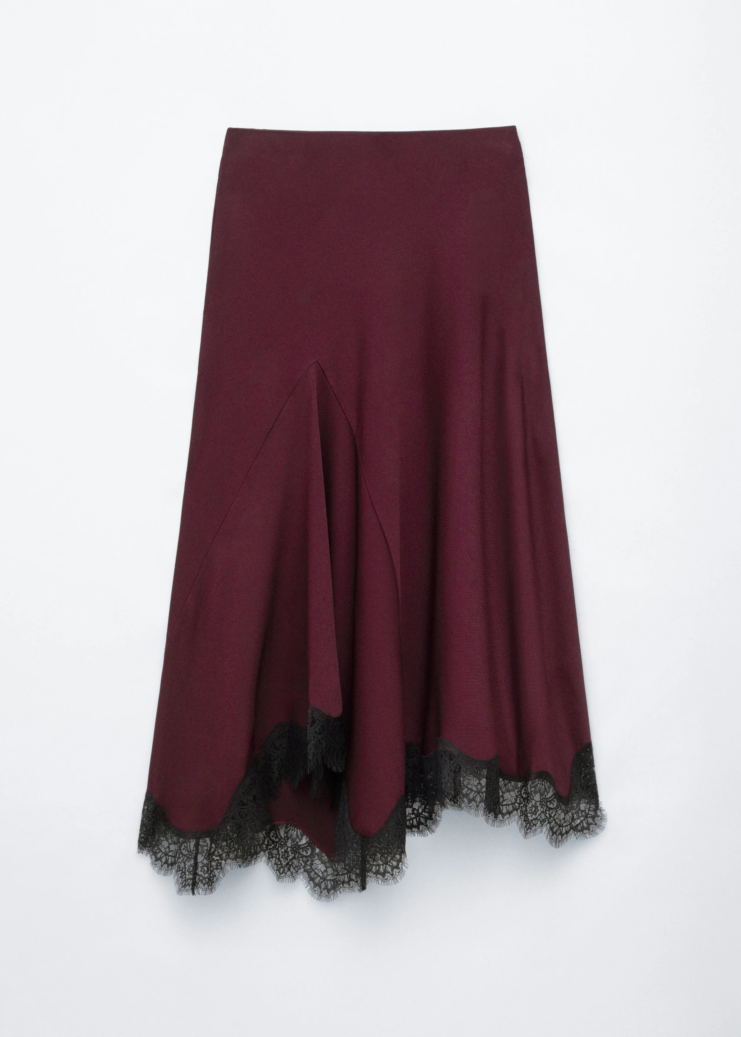 Lace-Detail Long Skirt - 1
