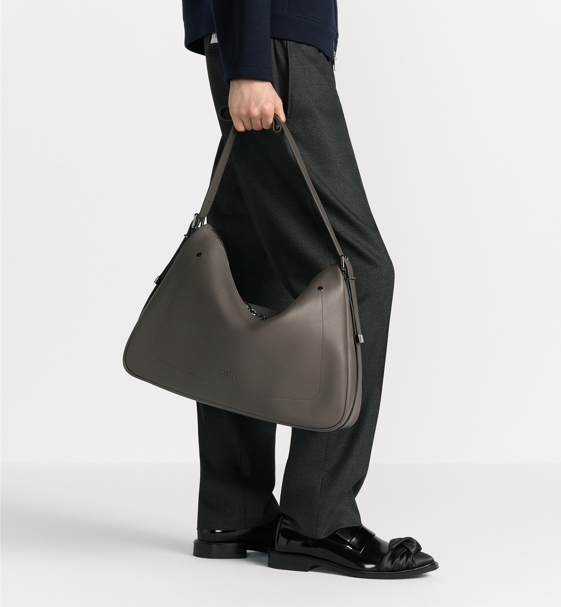 Large Dior Slider Zipped Hobo Bag - 9