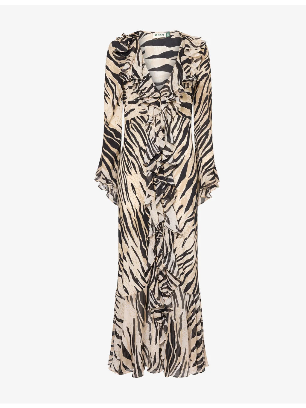 Provence Printed Silk Midi Dress - 1