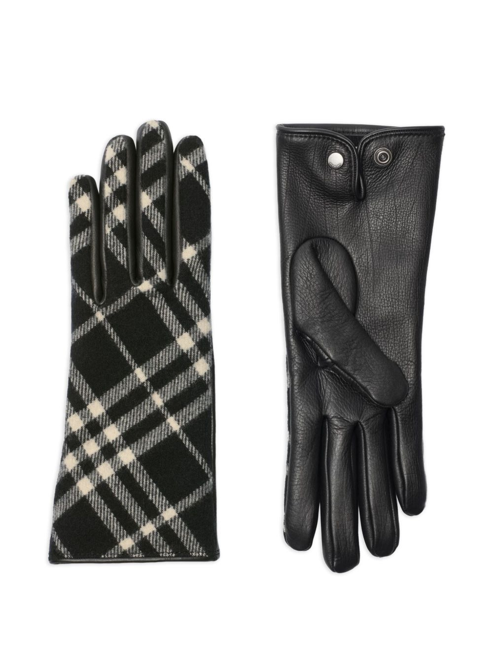 check-pattern gloves - 2
