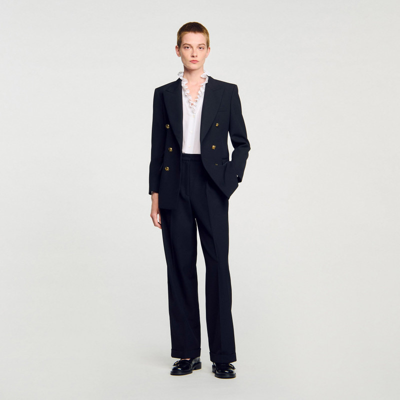 Sandro STRAIGHT-LEG TROUSERS outlook