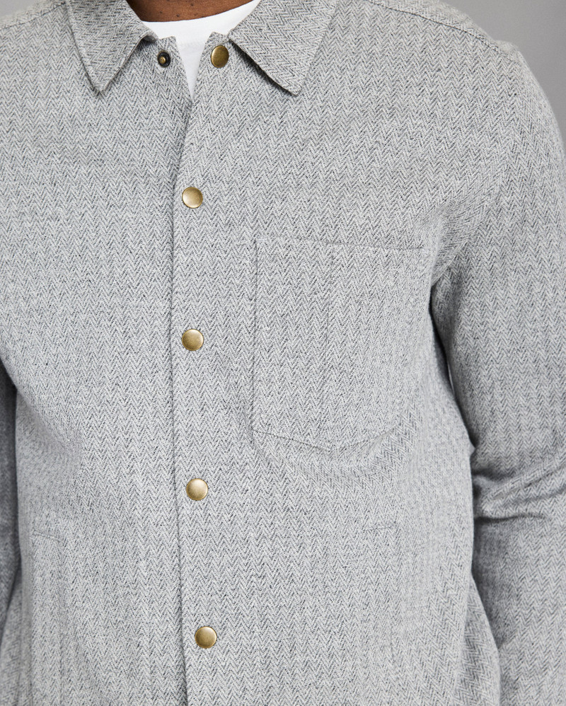 Numajiri Herringbone Shirt Jacket 4