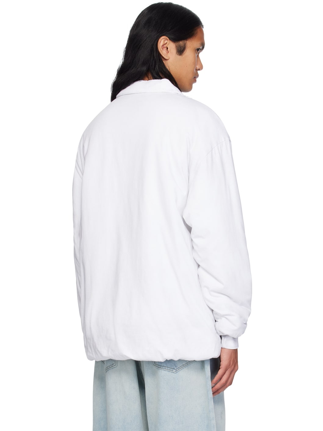 White Logo Padded Polo - 3