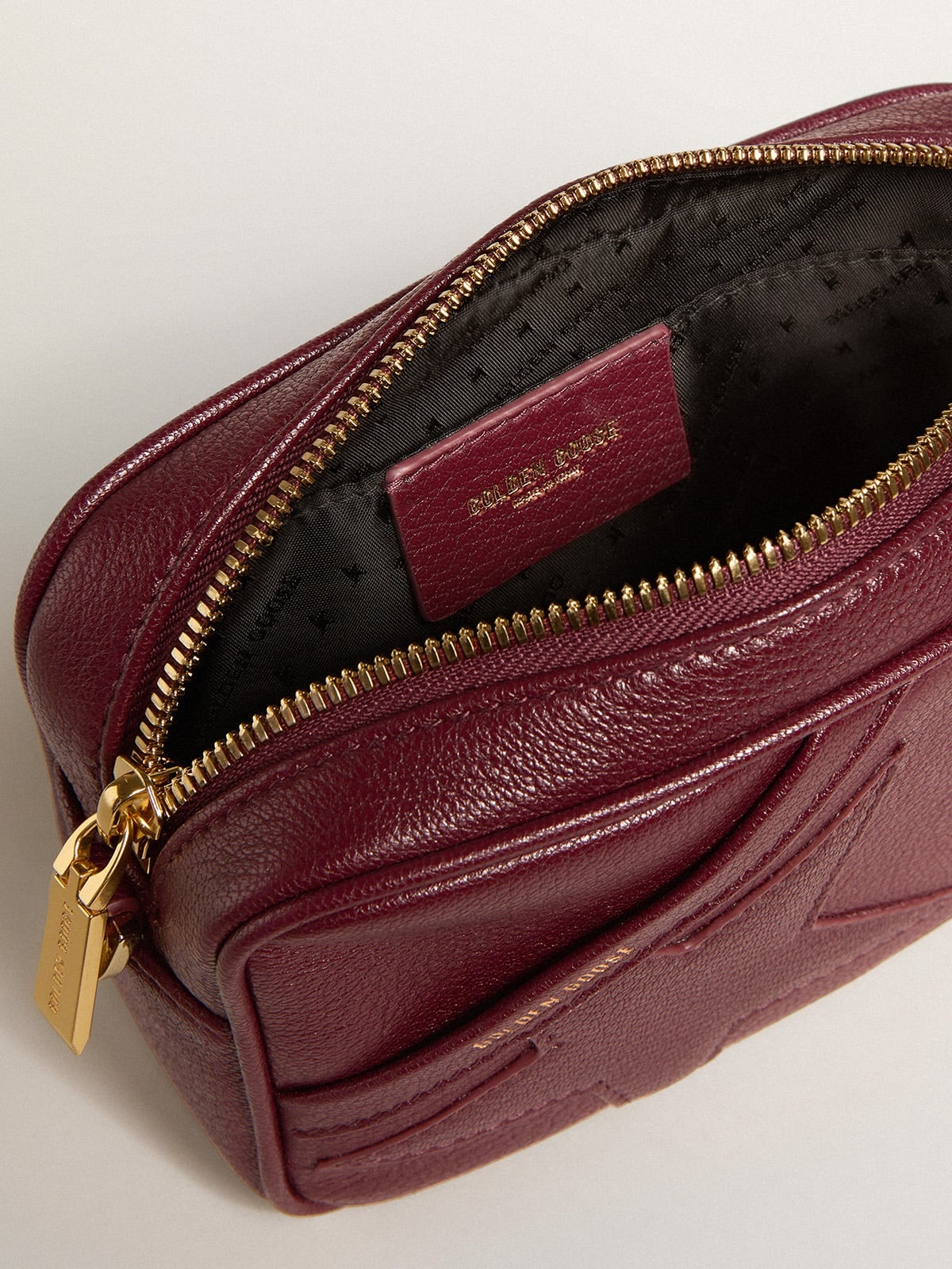 Mini Star Bag in wine-red leather with tone-on-tone star - 5