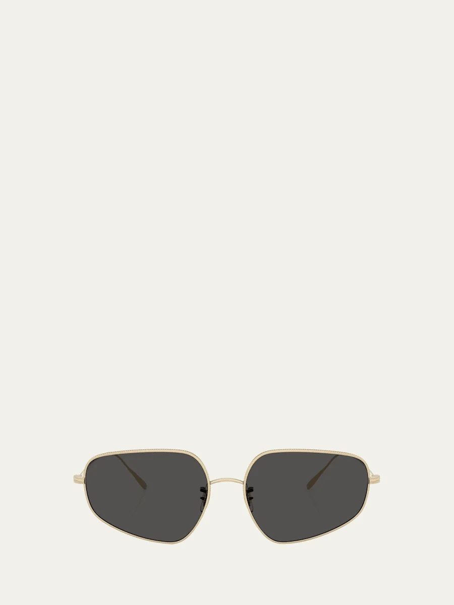 OV1356S Rectangular Metal Sunglasses - 1