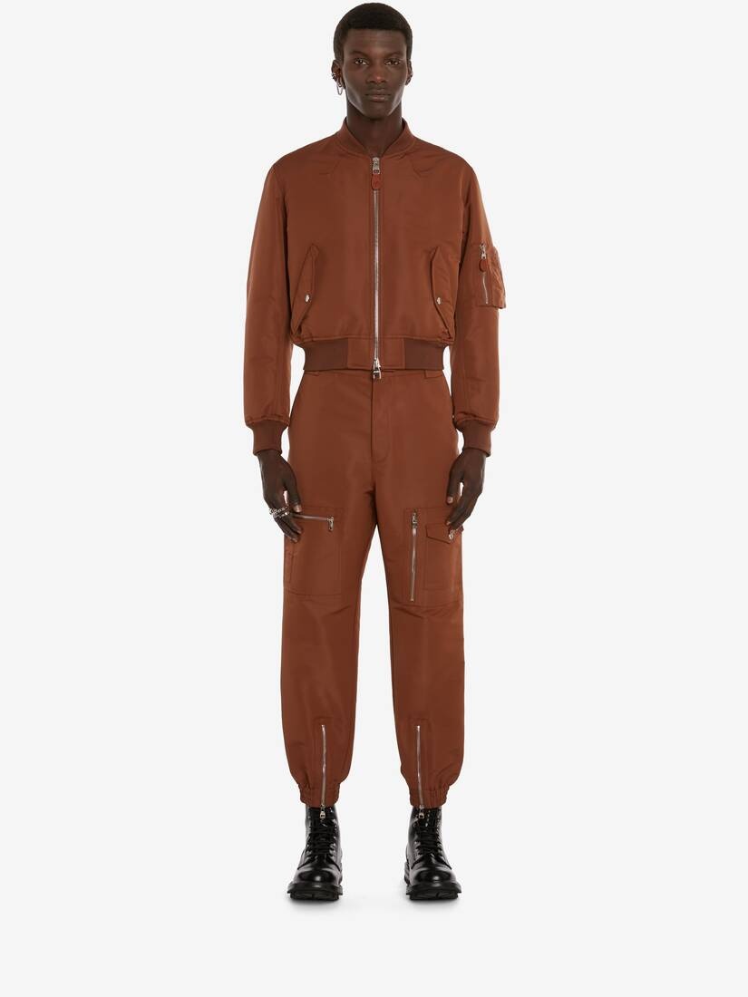 Polyfaille Military Zip Jogger in Cedar - 2