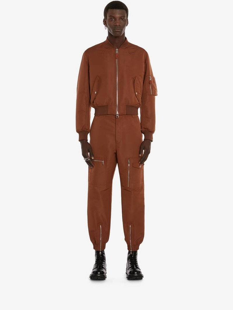 Alexander McQueen Polyfaille Military Zip Jogger in Cedar outlook